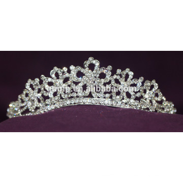 2015 Promotion Flower Design Dernières chapeaux AB Crystal Cristal nuptiale Tiara